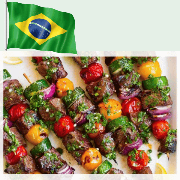 Brazilian churrasco skewers