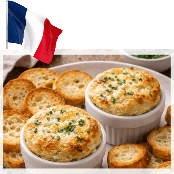 French camembert souffle